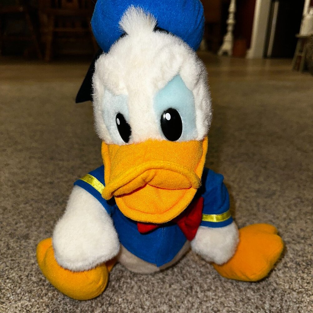 Genuine Authentic Original Disney Store Donald Duck 16" Plush Stuffed Animal
